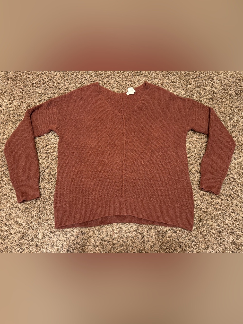 Kaisley Brown Long Sleeve Sweater